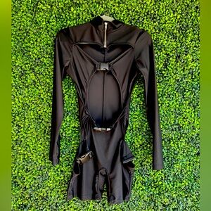 Rave black techno fit